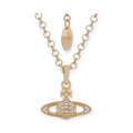 Mini Gem Studded Planet Orb Pendant Necklace *5 Colors*