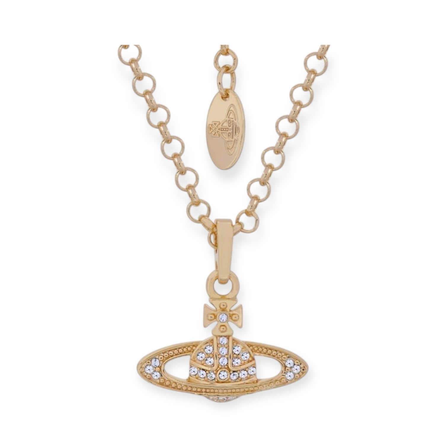 Mini Gem Studded Planet Orb Pendant Necklace *5 Colors*