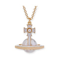 Milky Outline Design Pearl Orb Pendant Necklace Gold & Silver (2 Colors)