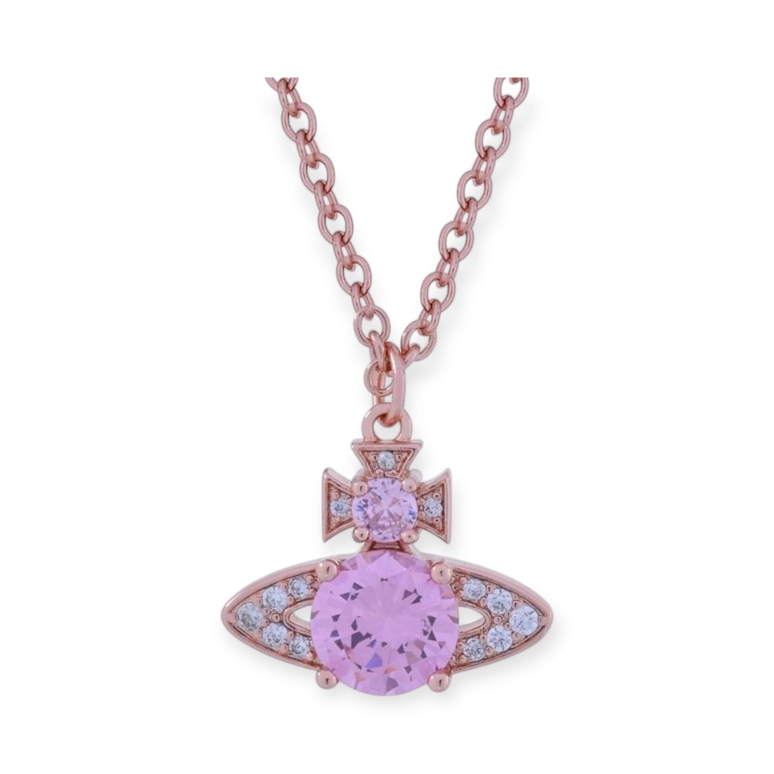 Multicolor Gem Encrusted Studded Orb Pendant Necklace (4 Colors)