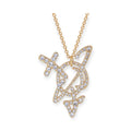 Redesigned Gem Encrusted 2D Orb Pendant Necklace (3 Colors)
