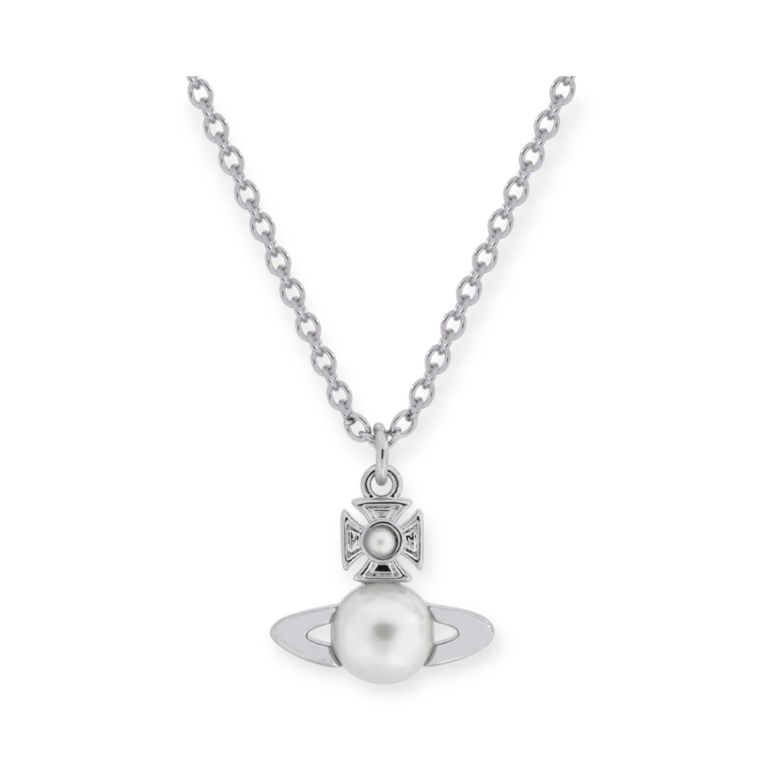 Mini Pearl Orb Pendant Necklace Gold & Silver (2 Colors)