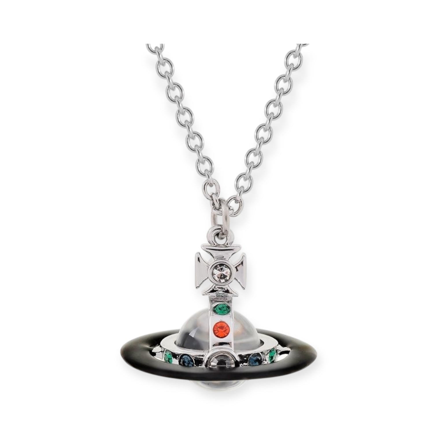 Colorful Gem 10MM 3D Abstract Orb Pendant Necklace (5 Colors)