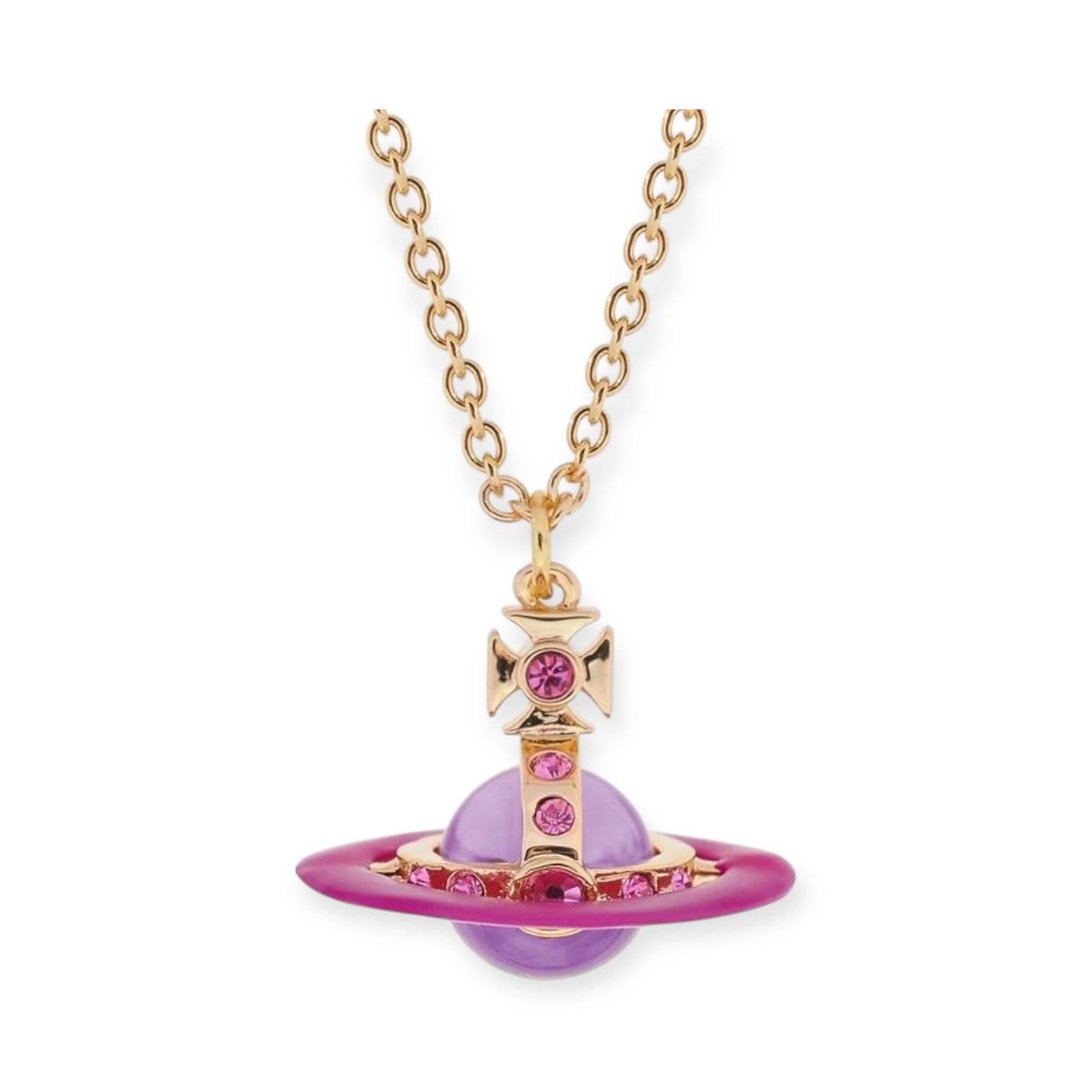 Colorful Gem 10MM 3D Abstract Orb Pendant Necklace (5 Colors)