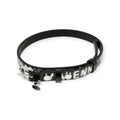Statement Orb Design Leather Belt Choker Necklace / Bracelet (5 Colors)