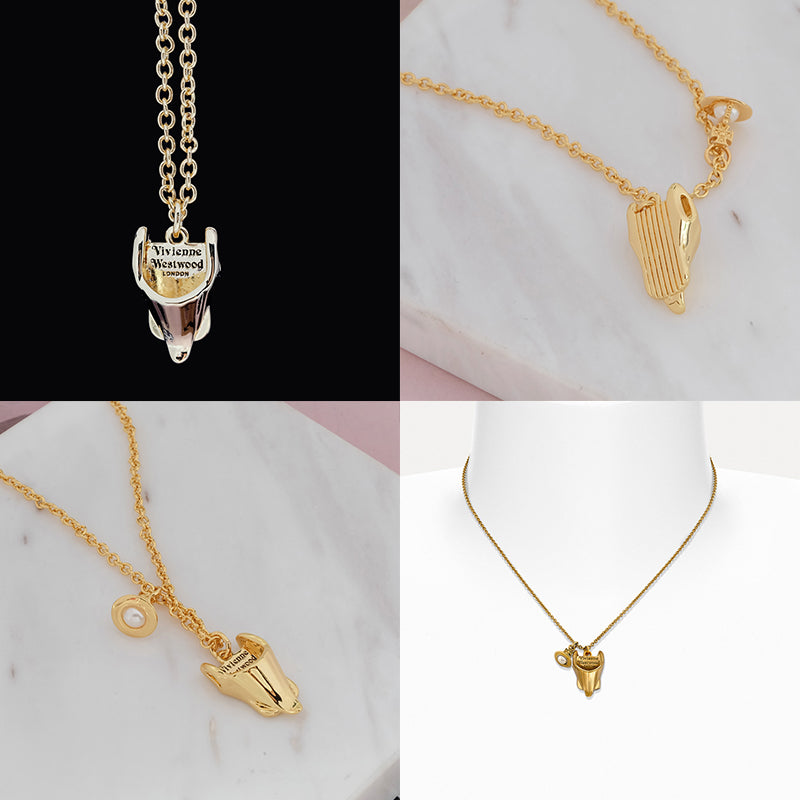 Golden Corset Engraved Hanging Orb Design Pendant Necklace