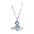 Safety Pin Striped Colorful Abstract Orb Pendant Necklace (2 Styles & 2 Colors)