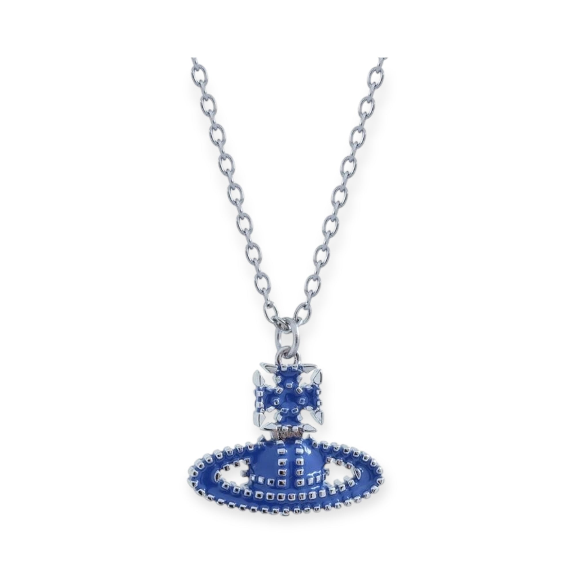 Colorful Square Dotted Orb Pendant Necklace (4 Colors)
