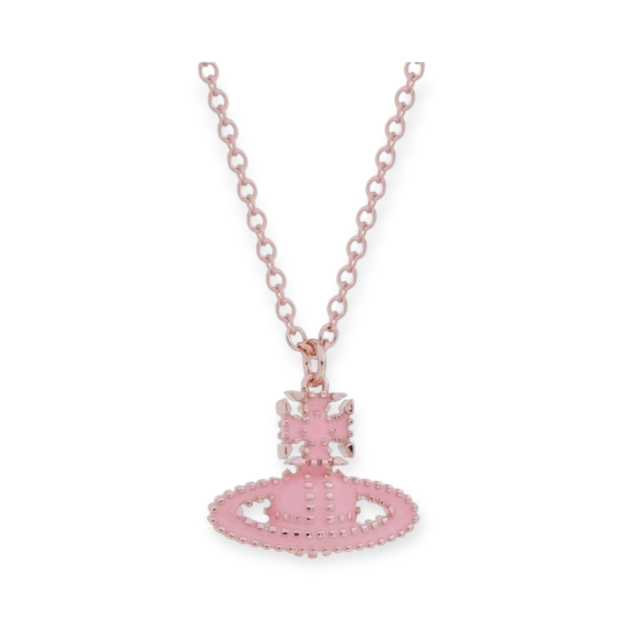 Colorful Square Dotted Orb Pendant Necklace (4 Colors)