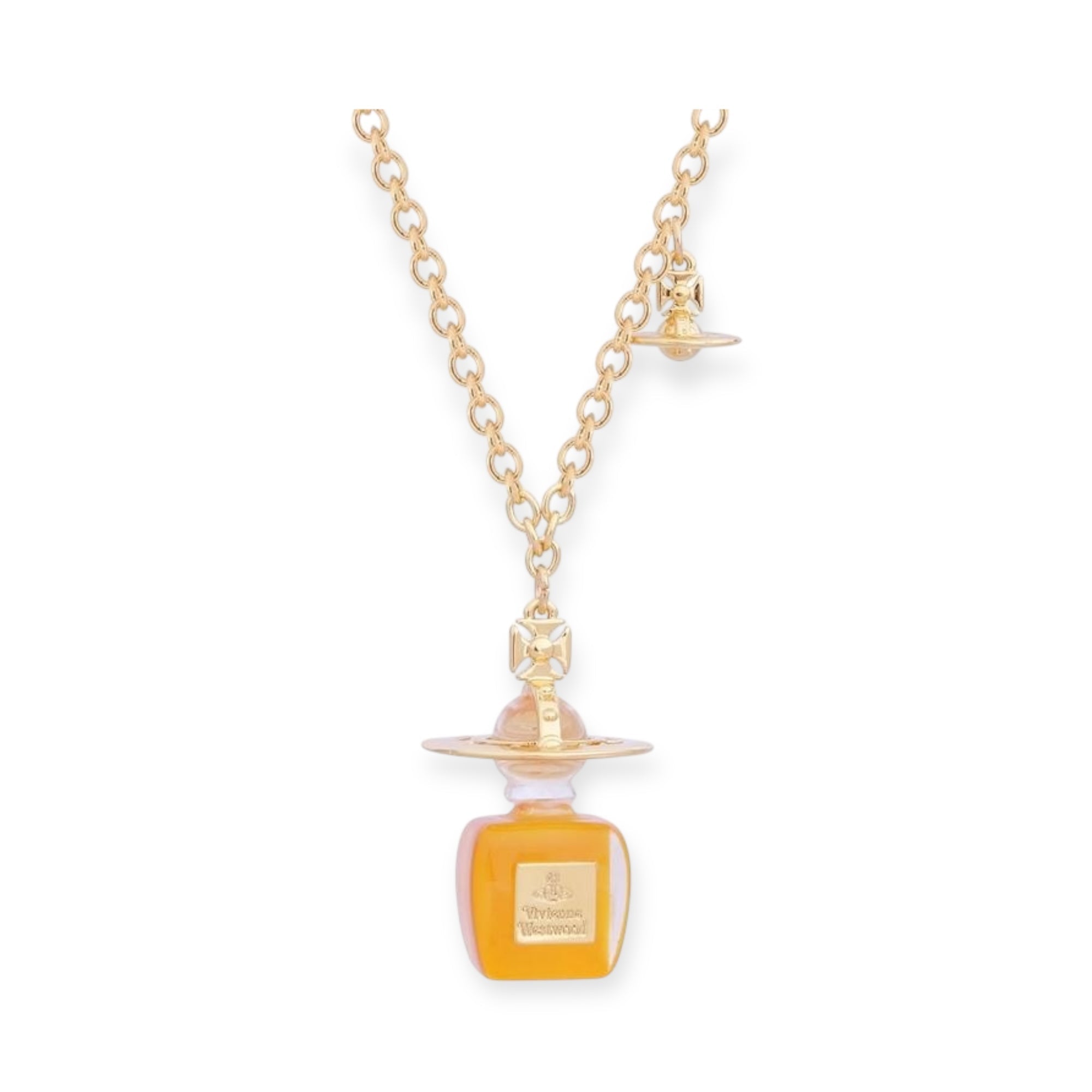 Perfume Design Orb Pendant Necklace (3 Colors & 2 Chain Types)