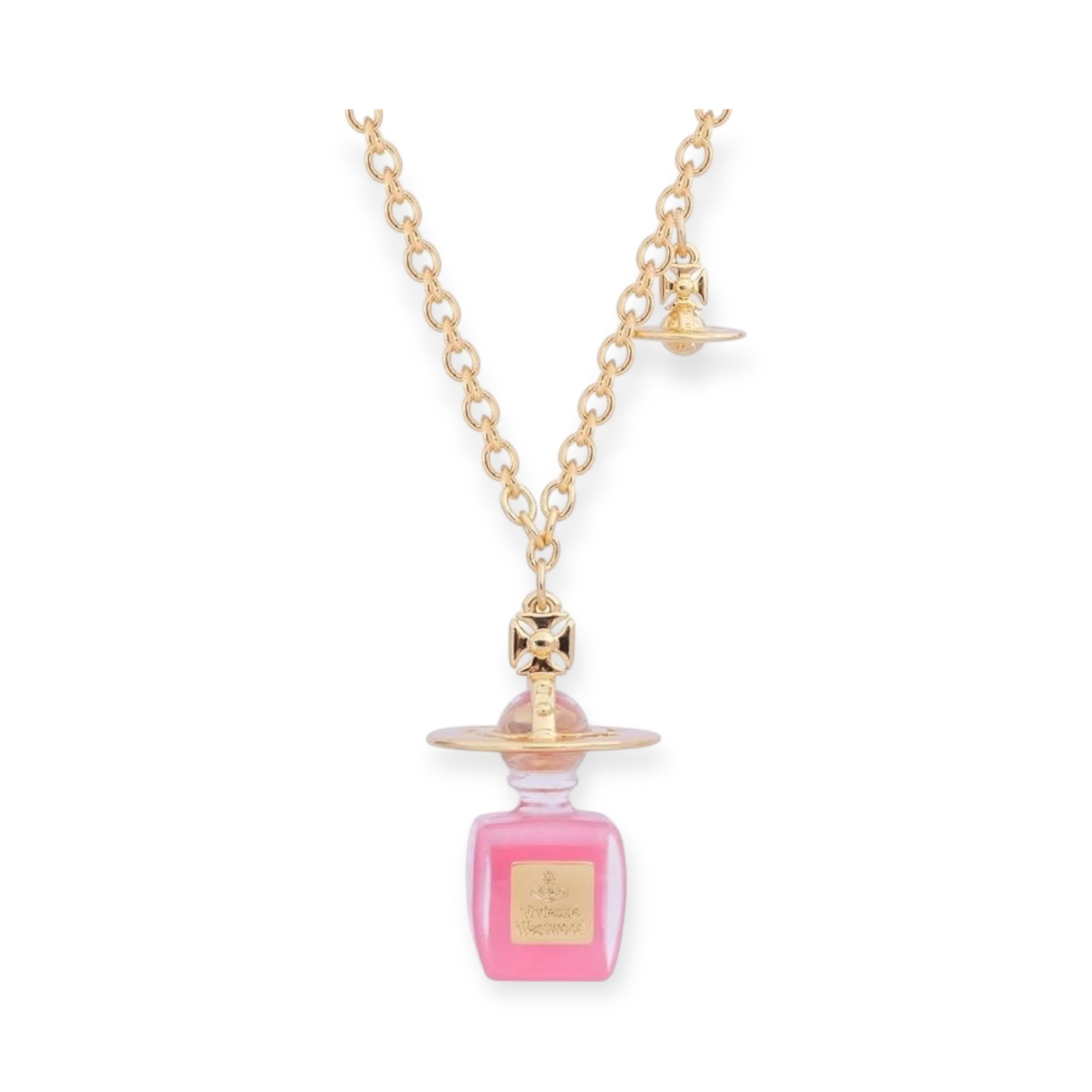 Perfume Design Orb Pendant Necklace (3 Colors & 2 Chain Types)