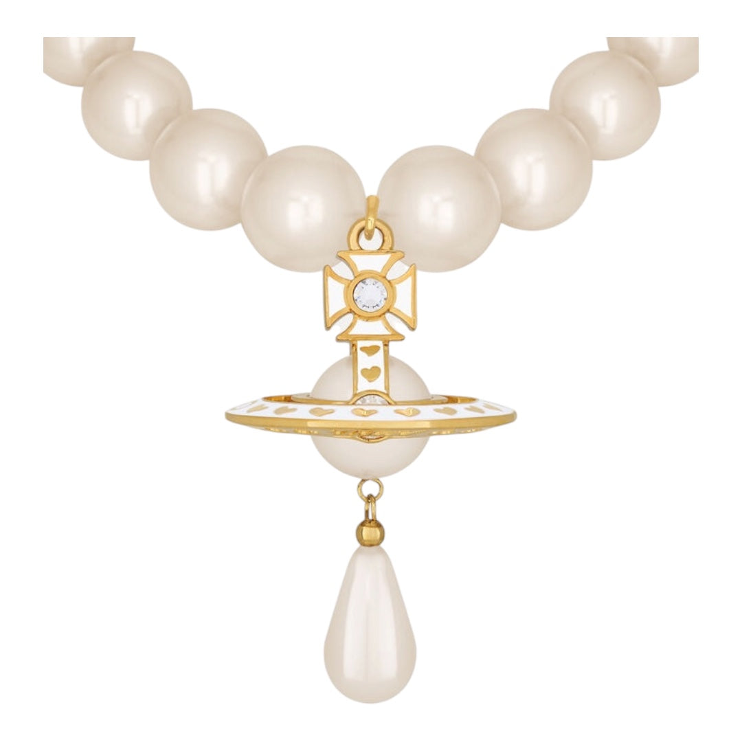 Nana Pearl Jumbo Necklace (Gold & Black)