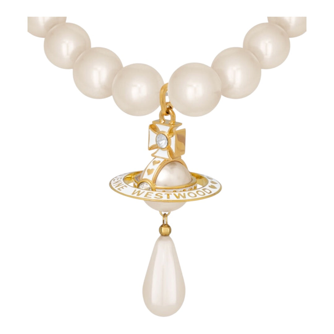 Nana Pearl Jumbo Necklace (Gold & Black)