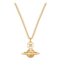 Nana Glass Orb Necklace (Gold & Black)