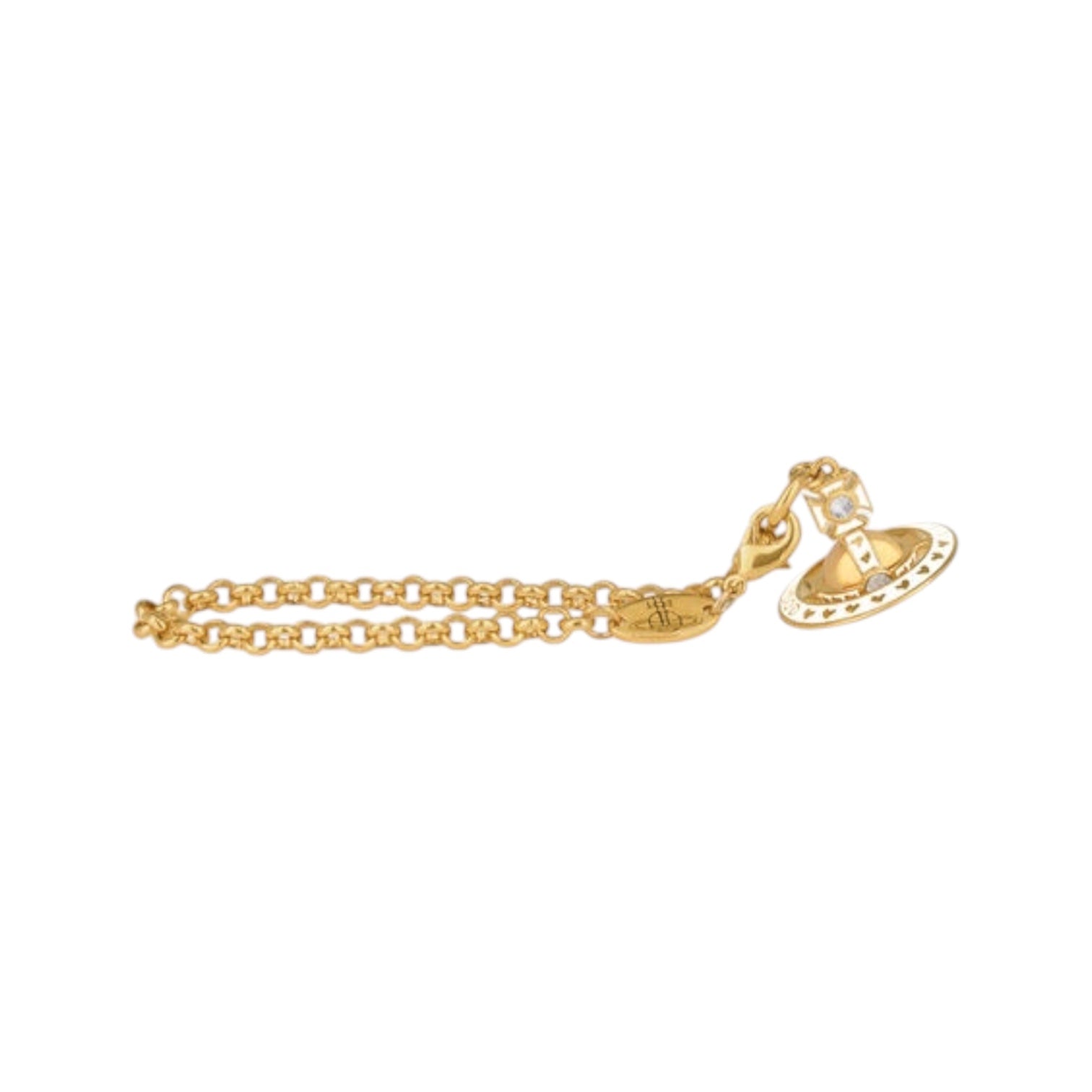 Nana Mini Glass Orb Bracelet (Gold & Black)