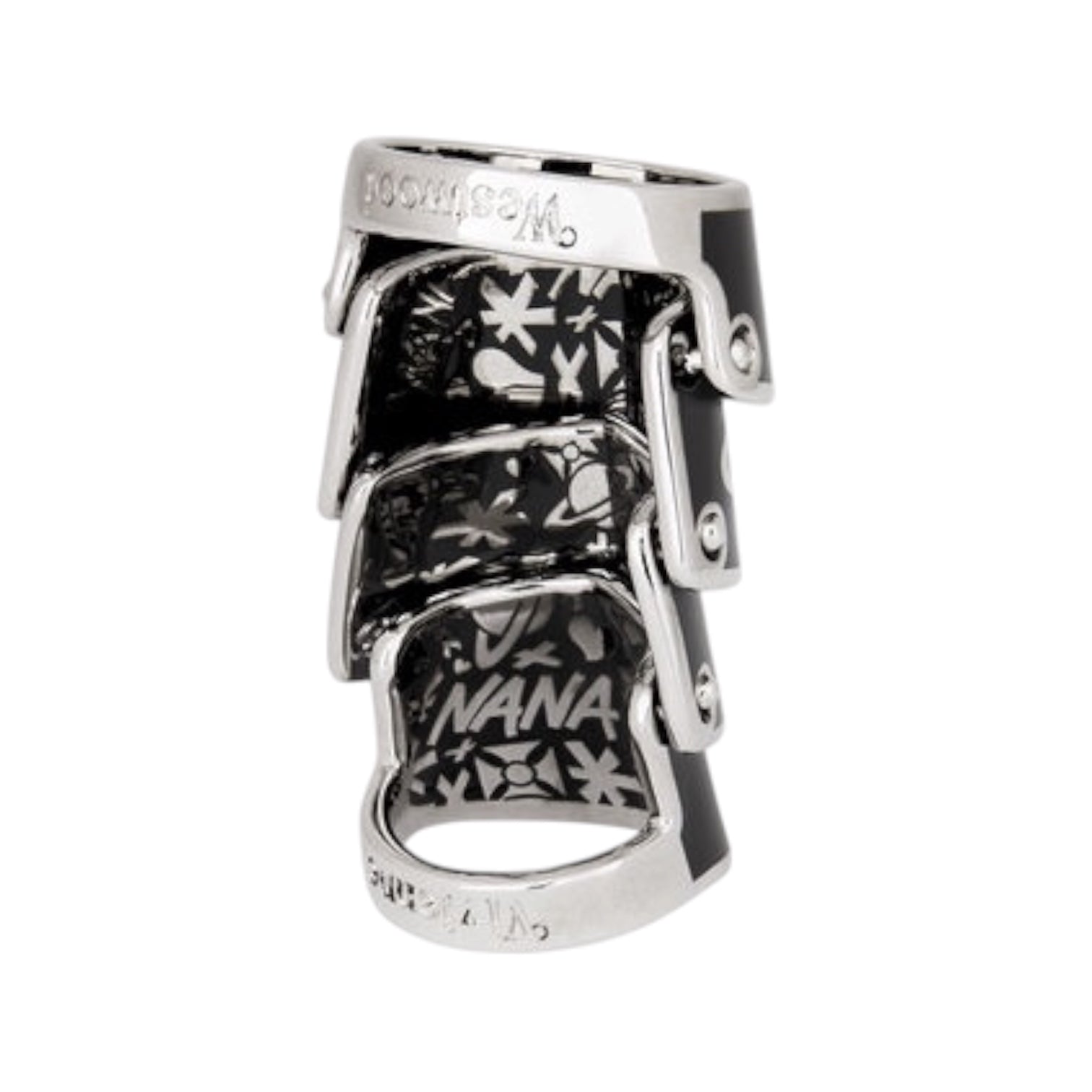 Nana Detail Armour Armor Ring (Gold & Black)