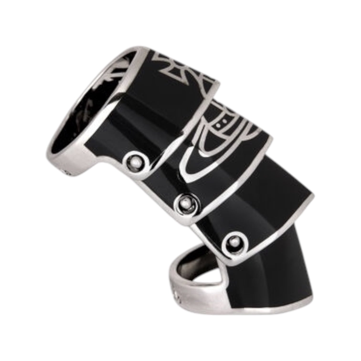 Nana Detail Armour Armor Ring (Gold & Black)