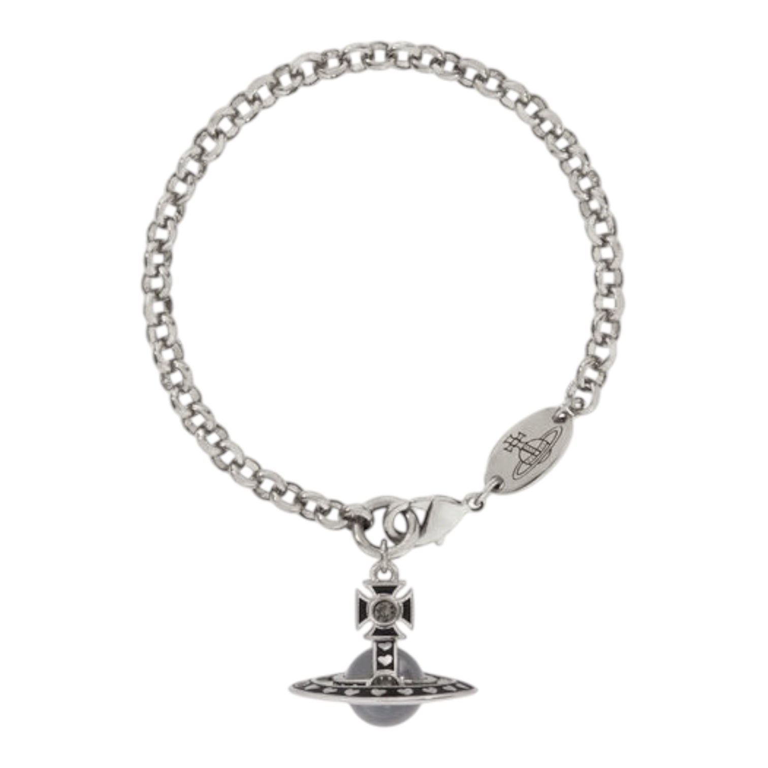 Nana Mini Glass Orb Bracelet (Gold & Black)