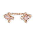 Double Mini Orb Gem Stud Open End Ring (4 colors)