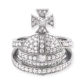 Gem Studded Encrusted Orb Design Cluster Ring (3 Colors)