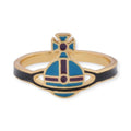 Multicolor Colorful Abstract Orb Design Gold Ring (3 colors)