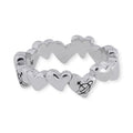 Multi Repeated Heart Ring (4 colors)