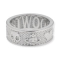 Multi Dot Dotted Symbol Abstract Engraved Orb Design Ring (3 Colors)