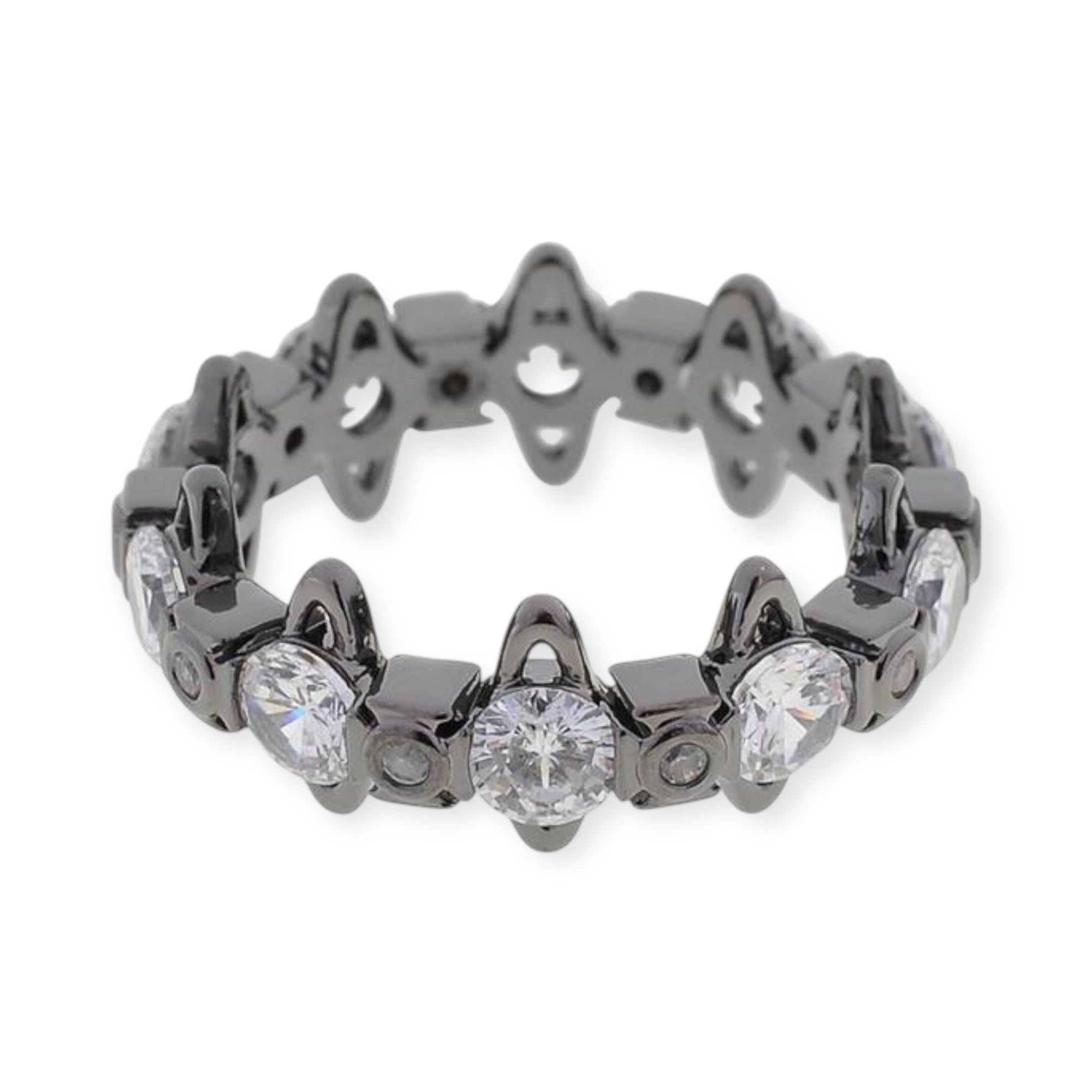 Multi Repeated Gem Orb Design Ring (5 colors)