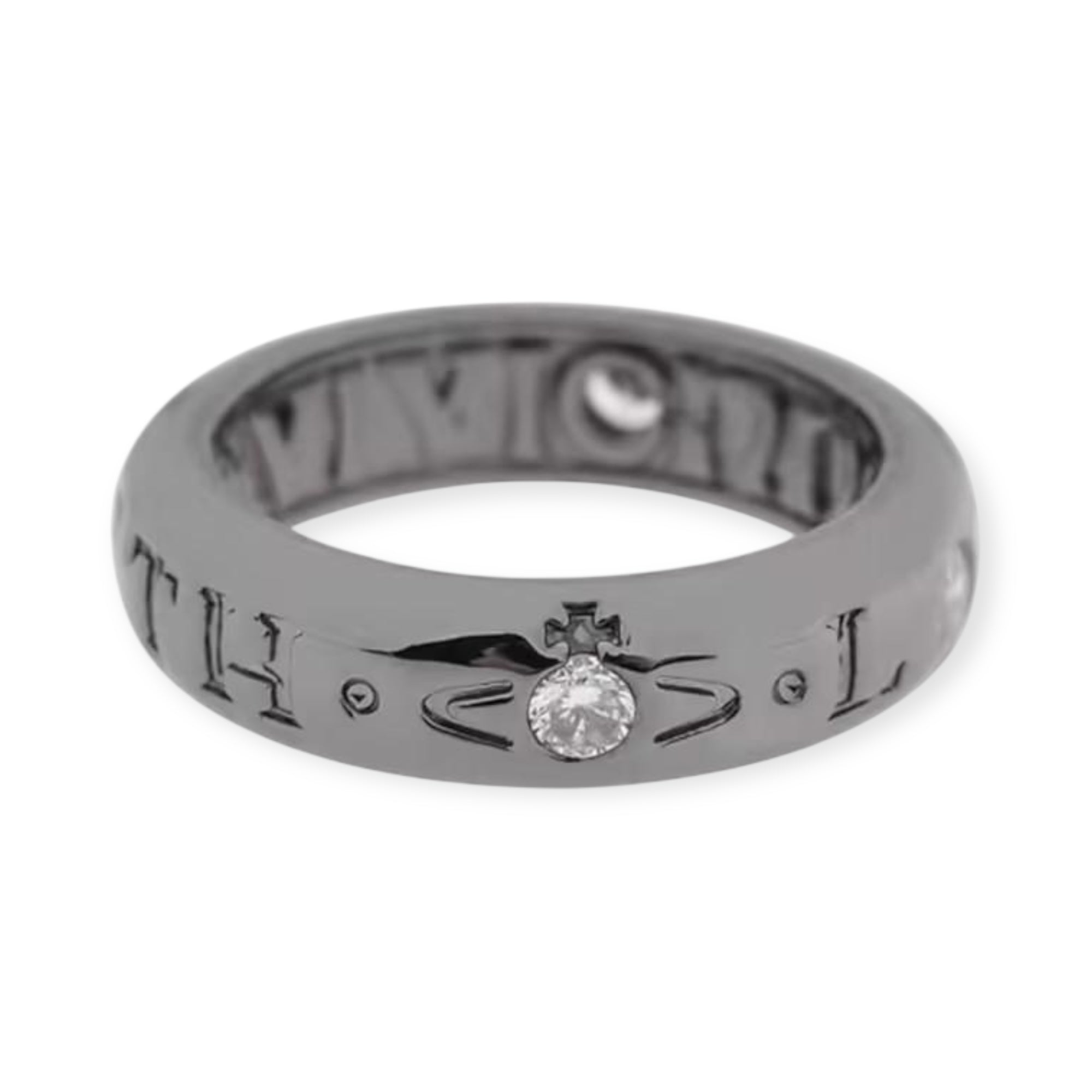 Staple Engraved Orb Gem Ring (3 Colors)