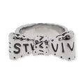 Bowtie Ribbon Letters Design Gold & Silver Ring (2 Colors)
