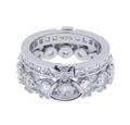 Double Layer Detachable Gem Orb Ring (3 colors)