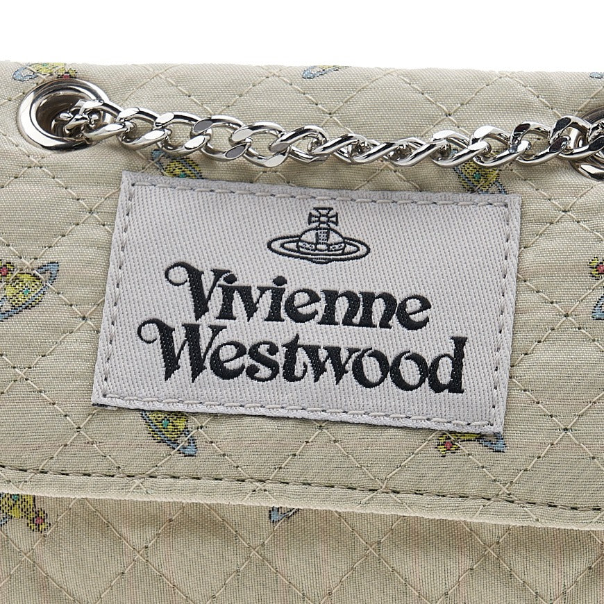 Quilted Orb Monogram Off White Crossbody Bag