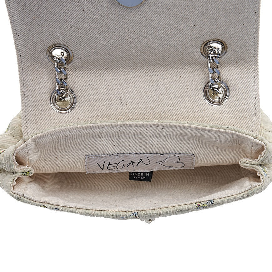 Quilted Orb Monogram Off White Crossbody Bag